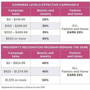 2017 earnings chart sales