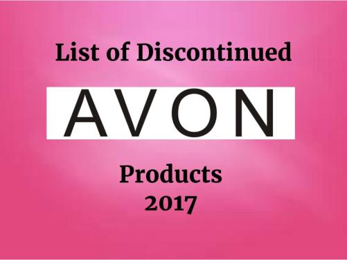 Title Image Discontinued Avon Products