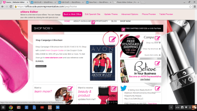 Edit Welcome Screen for eStore