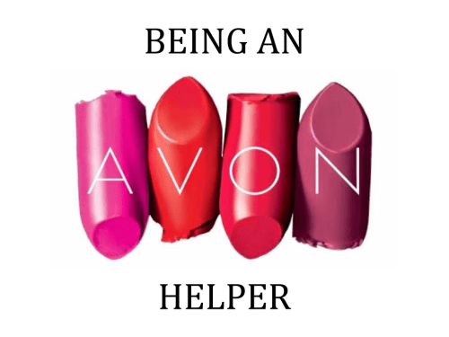 TITLE IMAGE Being an Avon Helper