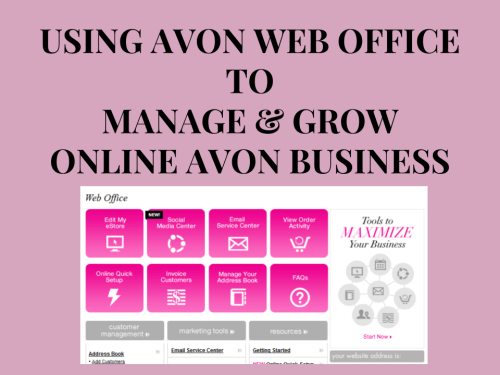 TITLE IMAGE Web Office to Manage & Grow Online Avon Business