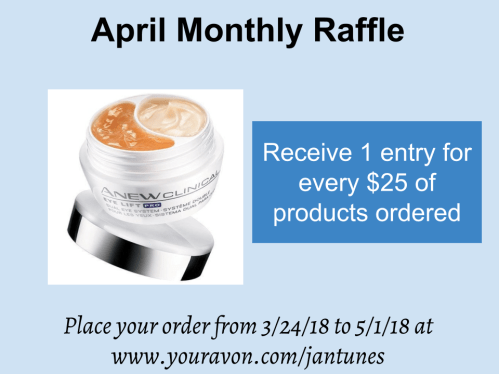 April Monthly Raffle
