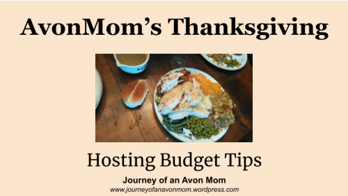 AvonMom Thanksgiving Hosting Budget Tips Title Image