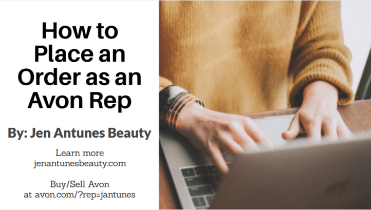 SELL AVON: HOW TO PLACE AN ORDER