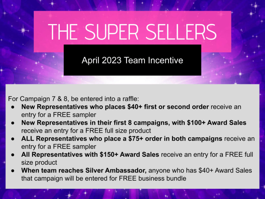 THE SUPER SELLERS TEAM RECOGNITION: CAMPAIGN 8 2023 – Jen Antunes ...