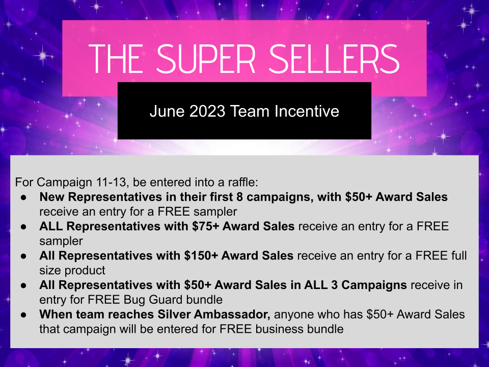 THE SUPER SELLERS TEAM RECOGNITION: CAMPAIGN 10 2023 – Jen Antunes ...